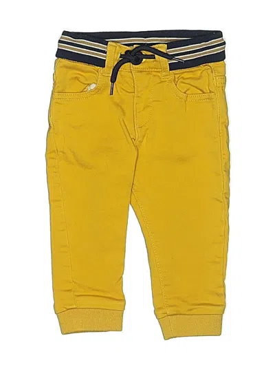Pre-owned Mayoral Babies' Casual Pants In Yellow