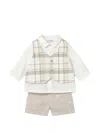 Mayoral Checked Formal Set In White