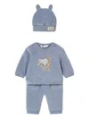 Mayoral Corduroy 3-piece Set Tracksuit In Blue
