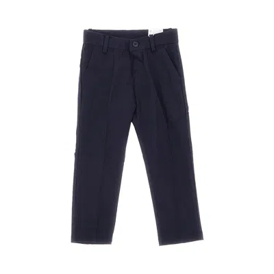 Mayoral Cotton And Linen Blend Chino Pants Kids In Blue