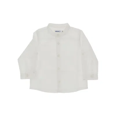 Mayoral Cotton And Linen Shirt Kids In Gray