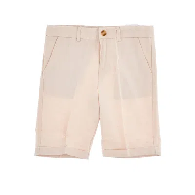Mayoral Cotton And Linen Shorts Kids In Beige