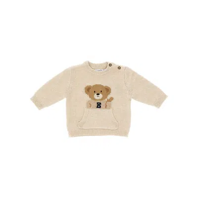 Mayoral Cotton-blend Knitted Crewneck Sweater Kids In Multi