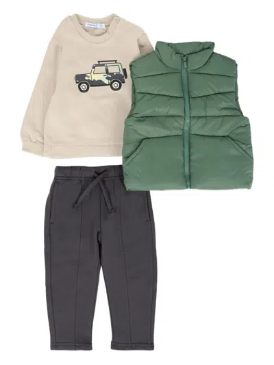 Mayoral Babies' Cotton-blend Tracksuit Set In Multi