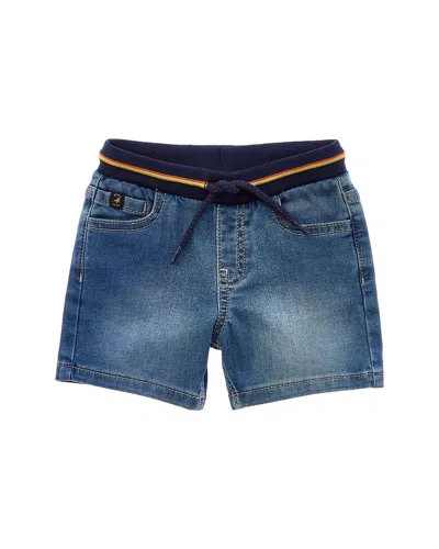 Mayoral Cotton Denim Shorts In Blue