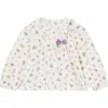 Mayoral Floral Top In Animal Print