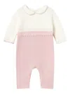 Mayoral Cotton Romper In Neutral