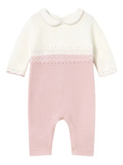 Mayoral Babies' Cotton Romper In Neutral