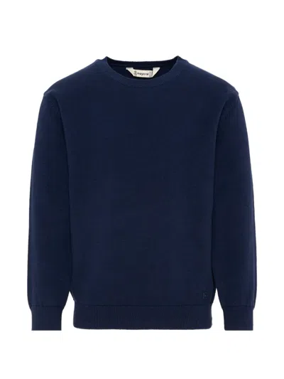Mayoral Kids' Crew-neck Sweater In Blue
