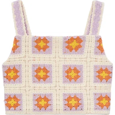 Mayoral Kids'  Crochet Top In White