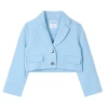 Mayoral Cropped Jacket In Blue