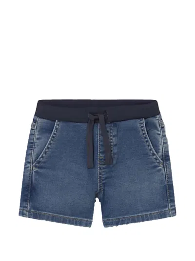 Mayoral Denim Baby Shorts In Blue