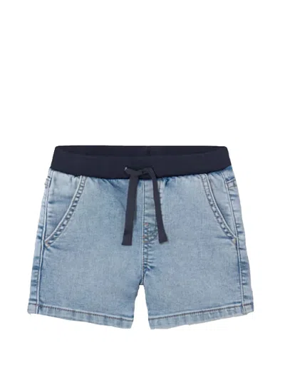 Mayoral Denim Baby Shorts In Blue