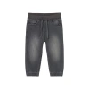 Mayoral Denim Jogger Pants In Black