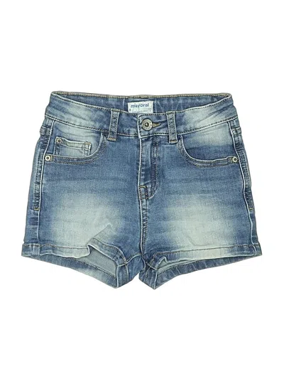 Pre-owned Mayoral Kids' Denim Shorts In Blue