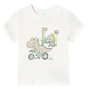 Mayoral Dinosaur Bike T-shirt In Cream