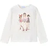 Mayoral Doll Motif Shirt In White