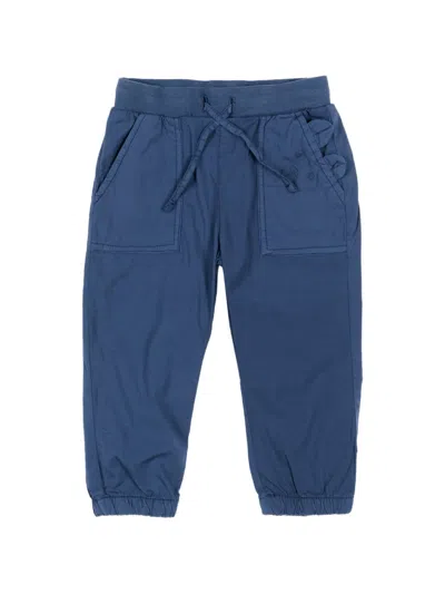 Mayoral Babies' Drawstring Front-pocket Track Pants In Blue