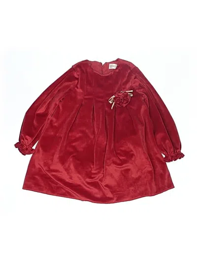 Pre-owned Mayoral Kids' Dress In Burgundy