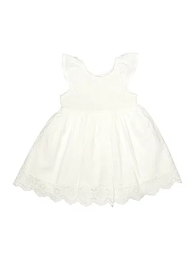 Pre-owned Mayoral Kids' Dress In Ivory
