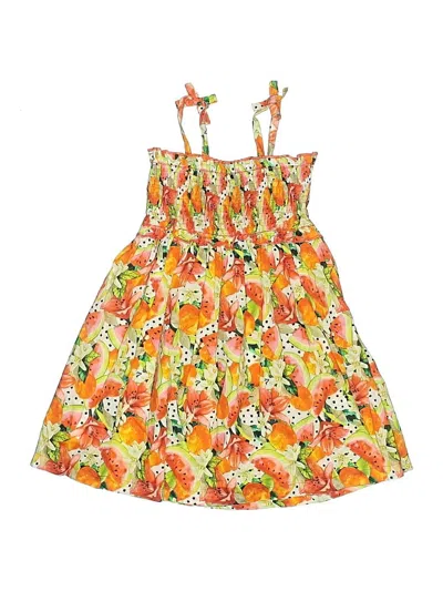 Pre-owned Mayoral Kids' Dress In Orange