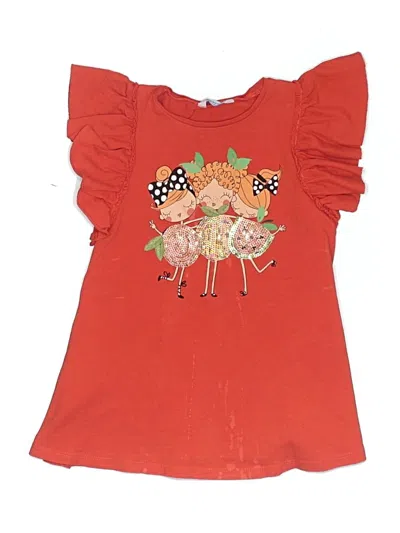Pre-owned Mayoral Kids' Dress In Orange