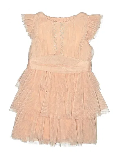 Pre-owned Mayoral Kids' Dress In Tan