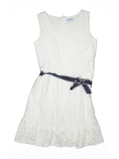 Pre-owned Mayoral Kids' Dress In White