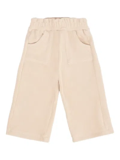 Mayoral Babies' Elasticated-waistband Corduroy Trousers In Neutral
