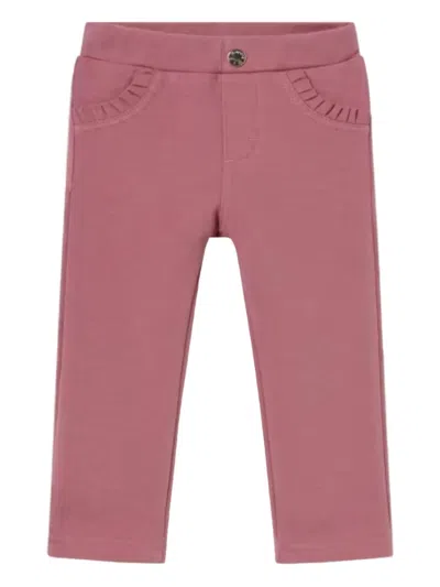 Mayoral Babies' Elasticated-waistline Trousers In Pink