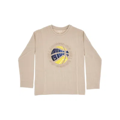 Mayoral Embossed Motif T-shirt Kids In Beige