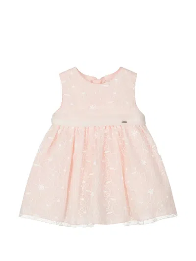 Mayoral Babies' Embroidered Dress In Pink