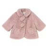 Mayoral Faux Fur Coat In Pink