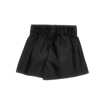 Mayoral Faux Leather Shorts Kids In Black