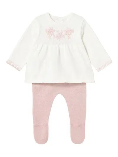 Mayoral Floral Babywear Set In White