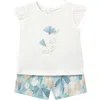 Mayoral Floral Bermudas Set