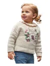 Mayoral Floral Night Sweater In Neutral