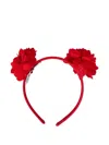 Mayoral Flower-embellished Headband In Red