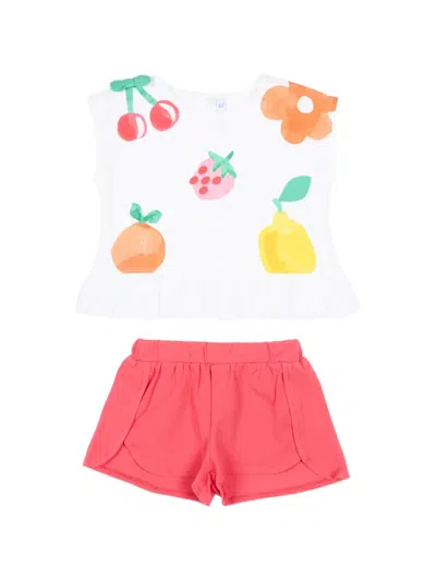 Mayoral Babies' Fruit-print Shorts Set In Multi