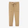 MAYORAL GIRLS BEIGE VISCOSE TROUSERS