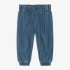 MAYORAL GIRLS BLUE CHAMBRAY TROUSERS