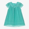 MAYORAL GIRLS GREEN GUIPURE LACE DRESS