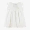 MAYORAL GIRLS IVORY EMBROIDERED FLORAL CHIFFON DRESS