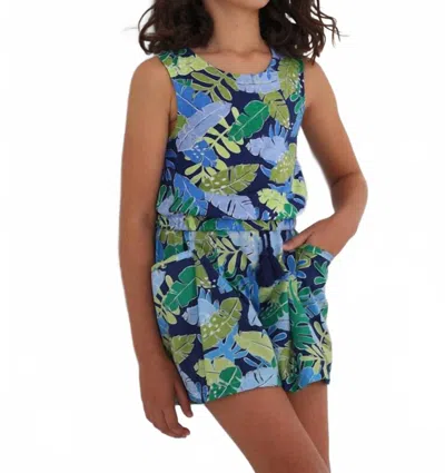 Mayoral Kids' Girls' Keyhole Tropical Tank In Blue