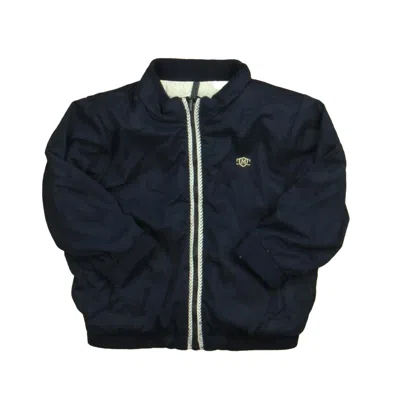 Pre-owned Mayoral Kids' Girls Navy Jacket In Blue