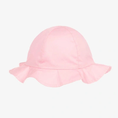 Mayoral Babies' Girls Pale Pink Cotton Bow Sun Hat