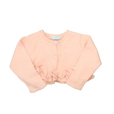 Pre-owned Mayoral Kids' Girls Pink Cardigan