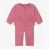 MAYORAL GIRLS PINK COTTON JERSEY TRACKSUIT