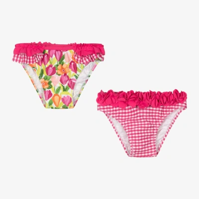 Mayoral Babies' Girls Pink Floral Bikini Bottoms (2 Pack)