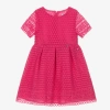 MAYORAL GIRLS PINK GUIPURE LACE DRESS